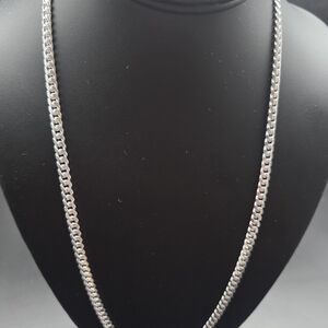 NEW 925 STERLING SILVER MIAMI CUBAN LINK CHAIN NECKLACE 24" INCH 5MM